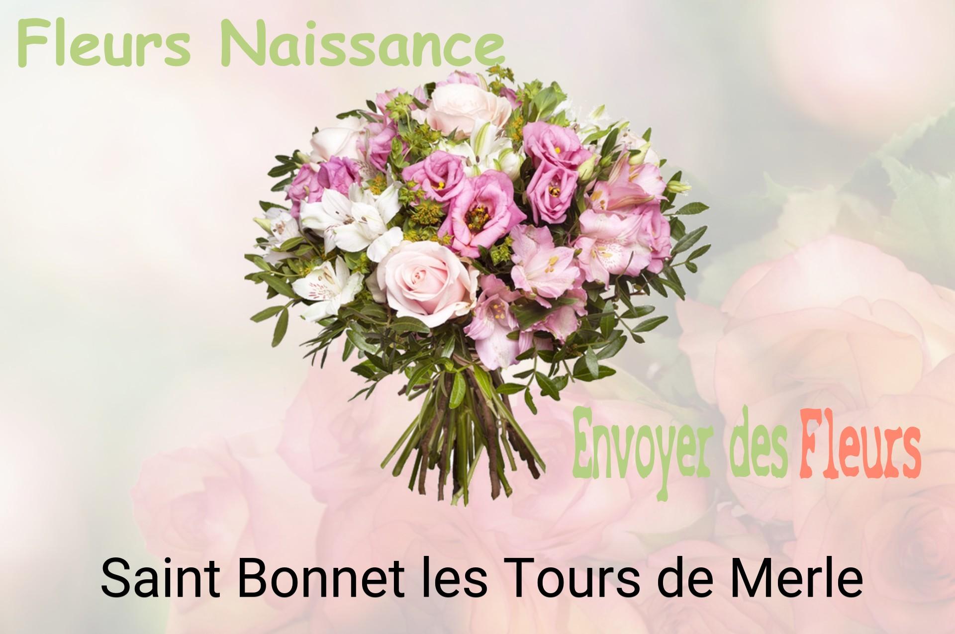 Bouquet de fleurs de naissance livré à Saint-Bonnet-les-Tours-de-Merle